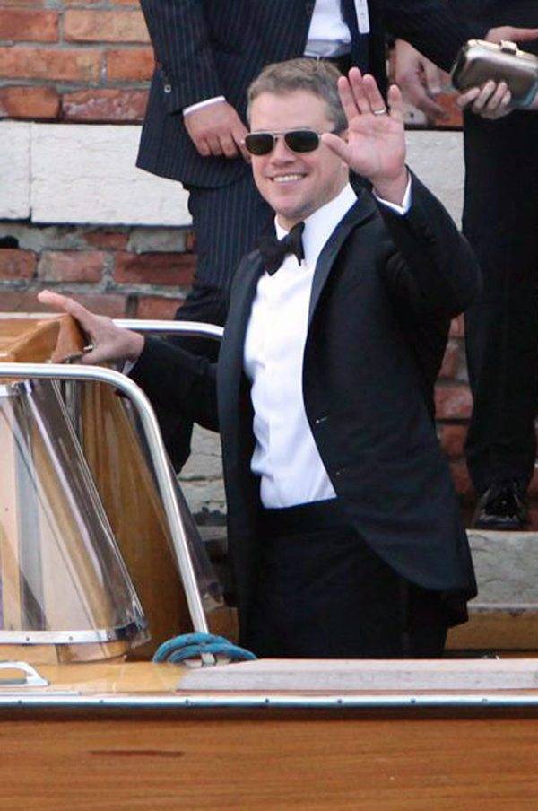 George Clooney and Amal Amaludin in Venice for wedding