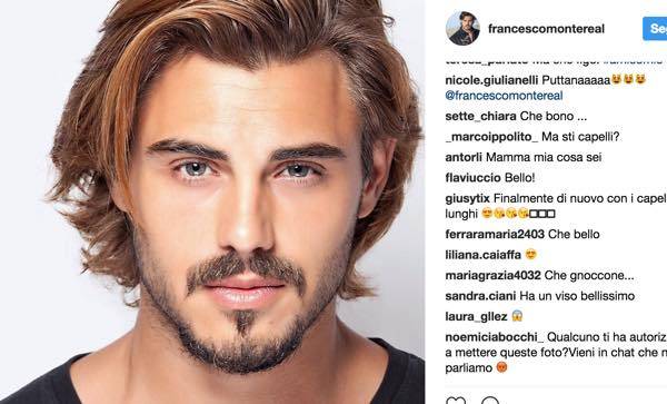Uomini e donne news e gossip Francesco Monte nuovo taglio di capelli e il lungo si fa strada