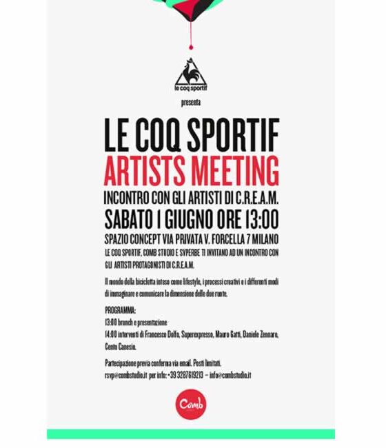 Le Coq Sportif Artists Meeting