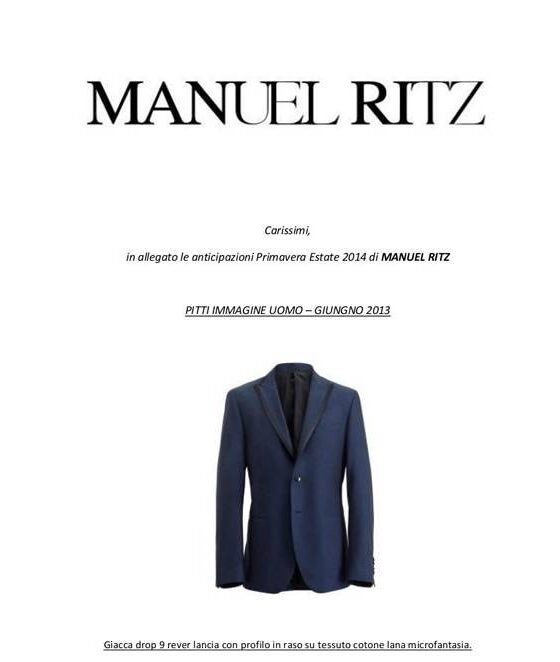 Manuel Ritz Primavera Estate 2014