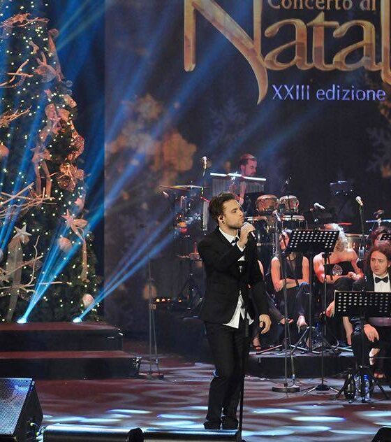 Alessio Bernabei prima apparizione da solista concerto di Natale. Foto anteprima