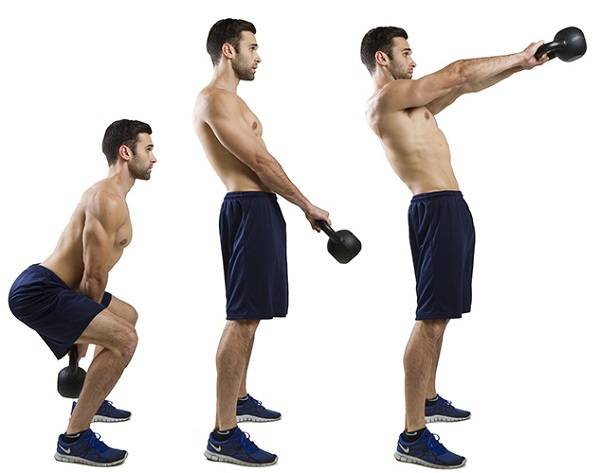 Svolgere esercizi fisici in modo corretto: lo swing con kettlebell