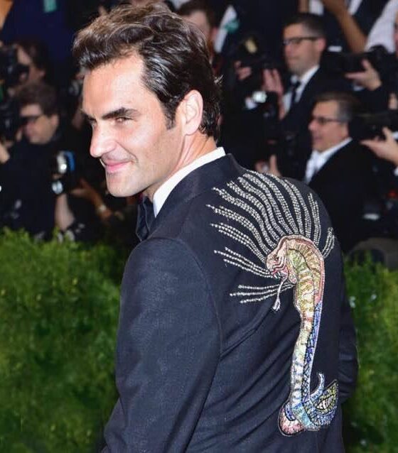 Met Gala 2017 look Federer stupisce in Gucci