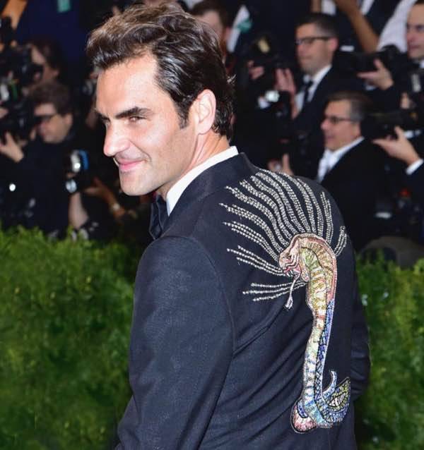 Met Gala 2017 look Federer stupisce in Gucci