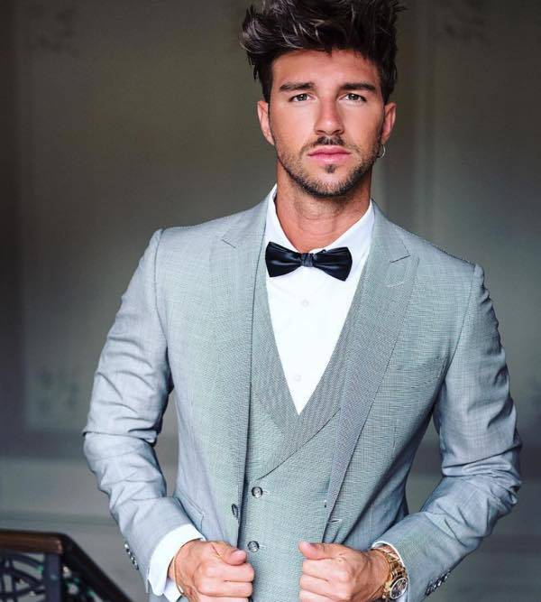 Uomini e donne news Andrea Damante e l'abito da matrimonio prove instagram