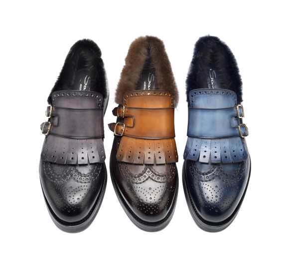 Scarpe doppia fibbia per l'uomo di tendenza per l'inverno 2017-18