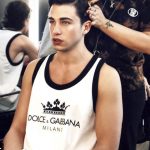 Ricky Riccardo Marcuzzo per Dolce e Gabbana la sfilata a Milano Moda Uomo