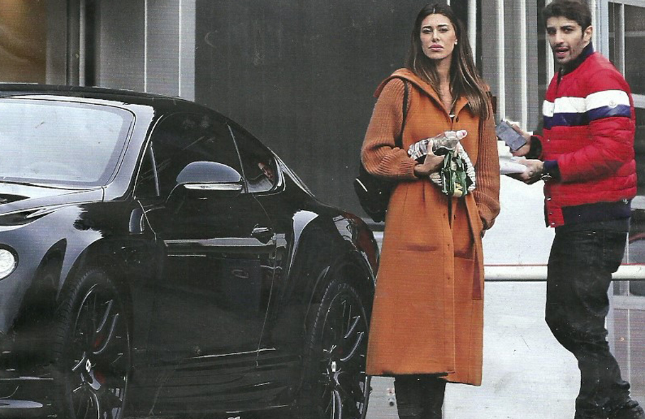 Belen e Iannone una Bentley da 400mila euro in regalo a Lugano