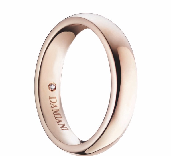 Matrimonio Daniele Bossari e Filippa Lagerback le fedi sono di Damiani