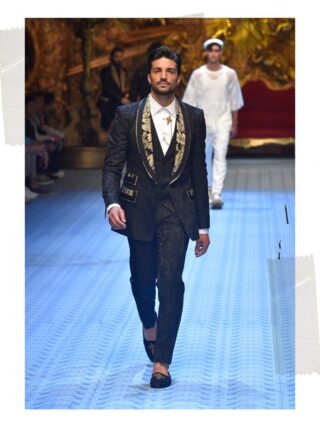 Dolce e Gabbana sfilata Milano Mariano Di Vaio e Monica Bellucci in passerella