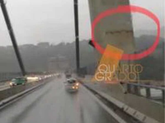 Crollo del ponte Morandi in un video di Quarto Grado la crepa del pilastro la causa