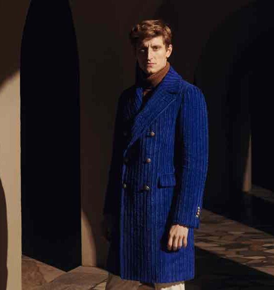 Pitti Uomo 2019 cappotto sfoderato in velluto rocciatore di cotone