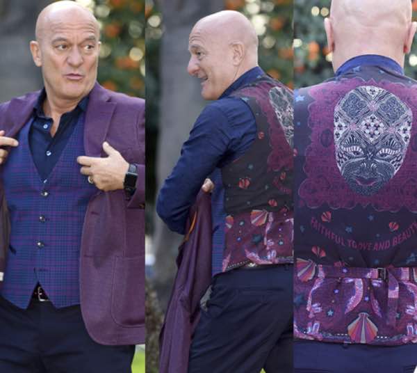 Claudio Bisio abito stilista scelto al festival di Sanremo 2019 che look indossa?