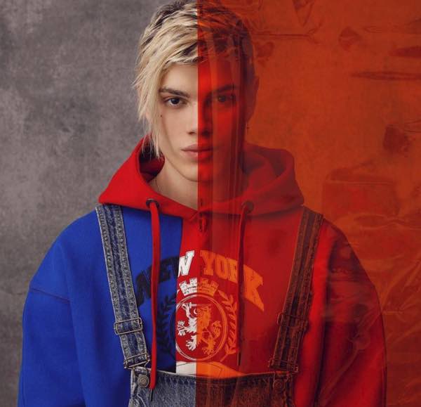 Biondo Sanremo 2019 abito e stilista scelto per cantare con Einar