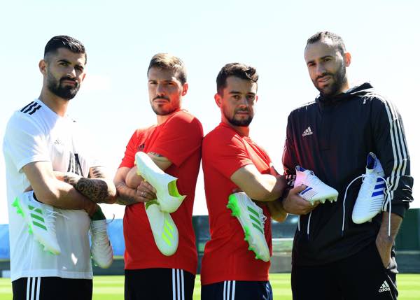 adidas firma con quattro calciatori del Napoli, Simone Verdi, Amin Younes, David Ospina, Elseid Hysaj