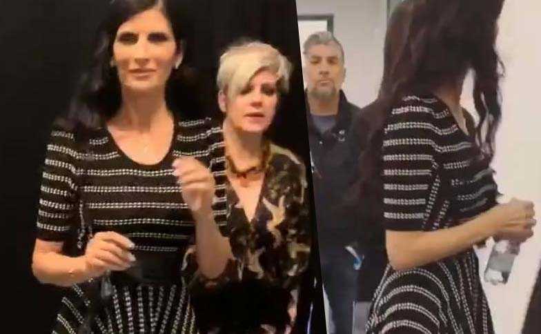 Pamela Prati dopo LIve non è la D'Urso prende a pugni la porta del camerino