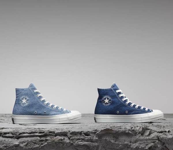 Denim riciclato per sneakers di tendenza