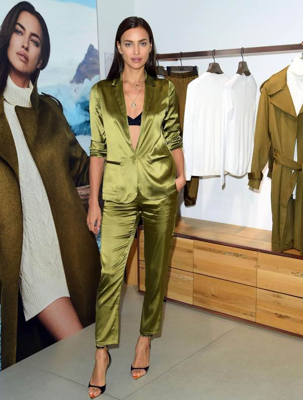 IRINA SHAYK alla Milano Fashion week per la il lancio di una nuova campagna